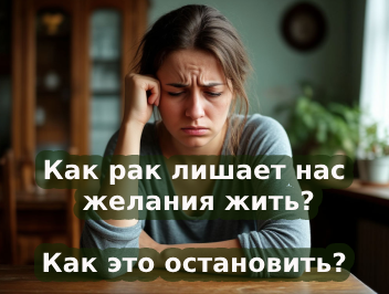 Как рак лишает нас желания жить и как это остановить?