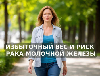 Избыточный вес и повышенный риск гормонозависимого рака молочной железы